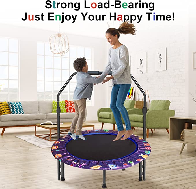 Intuition Verdensrekord Guinness Book pludselig Mini Trampoline for Kids, 36Inch Baby Trampoline with Adjustable Handl –  hollylike